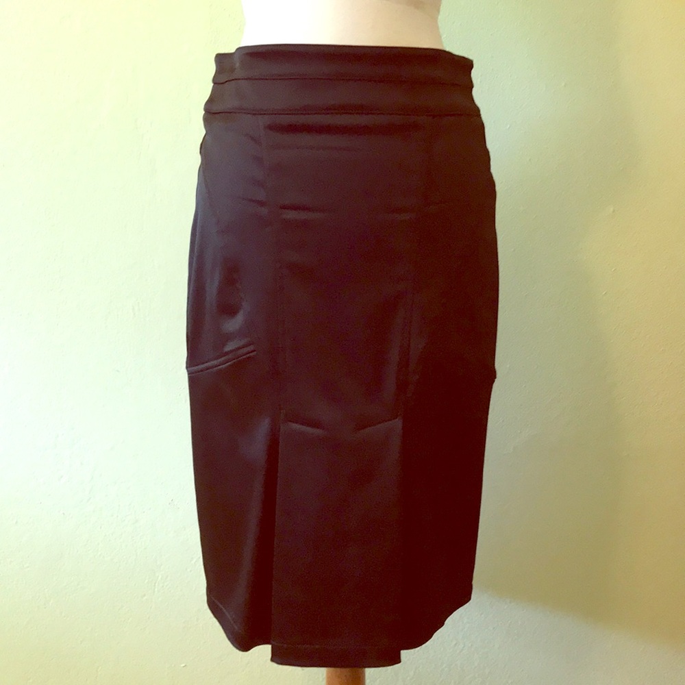 Fray Black Pencil and Ruffled Stretch Skirt
